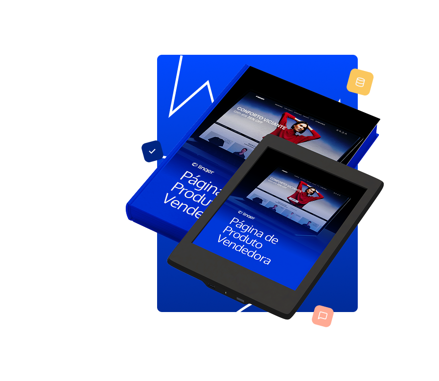 Mockup do ebook '20 elementos essenciais' da Linqer