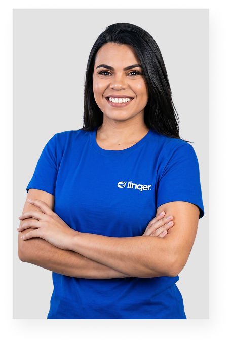 Foto de Sulamita, Head de Copywriting na Linqer