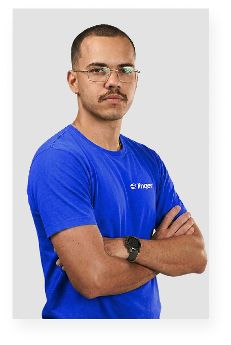 Foto de Kaik Ruan, Head de Design na Linqer